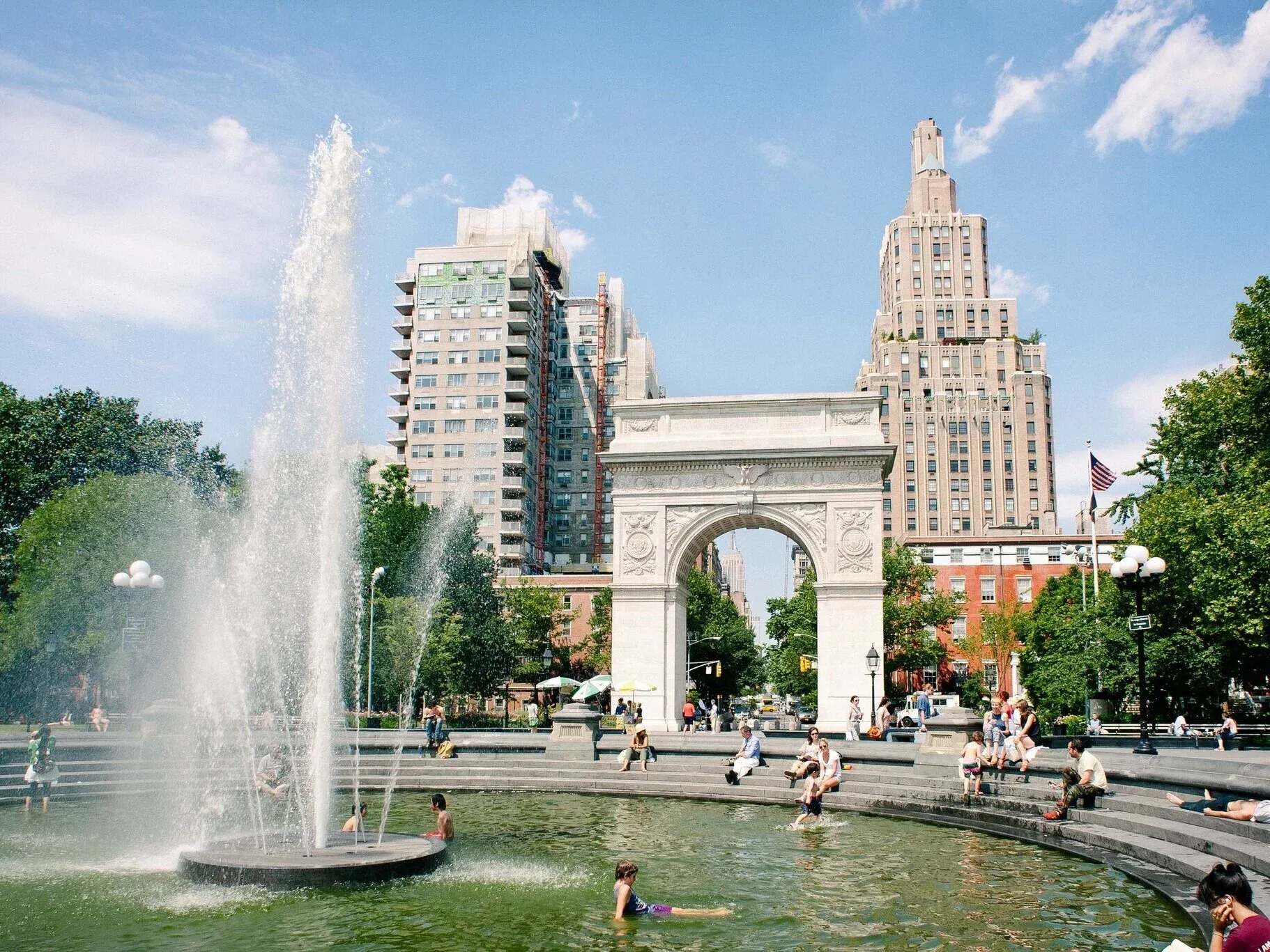 Washington Square Park near NYU in Manhattan
